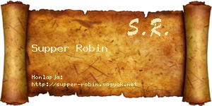 Supper Robin névjegykártya